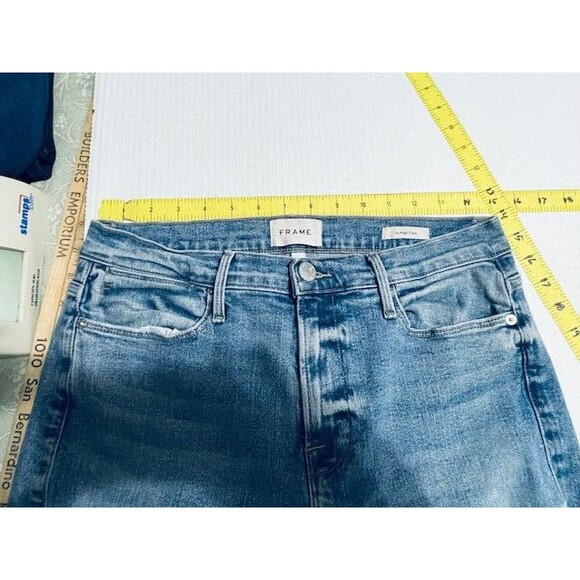 Frame Denim Le High Rise flare jeans size 30 Light Wash - Picture 5 of 16